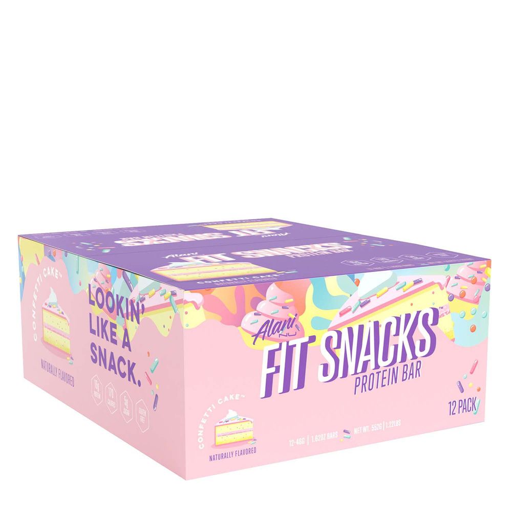 GNC Alani Nu Fit Snacks Protein Bar Confetti Cake 12 Bars Mall of America®